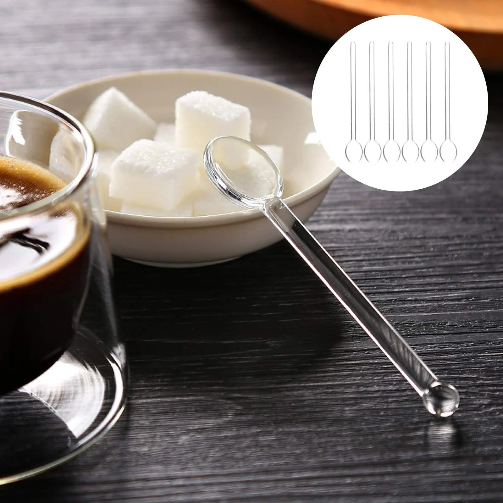 Скляні ложки Набір з 6 штук, фото №5