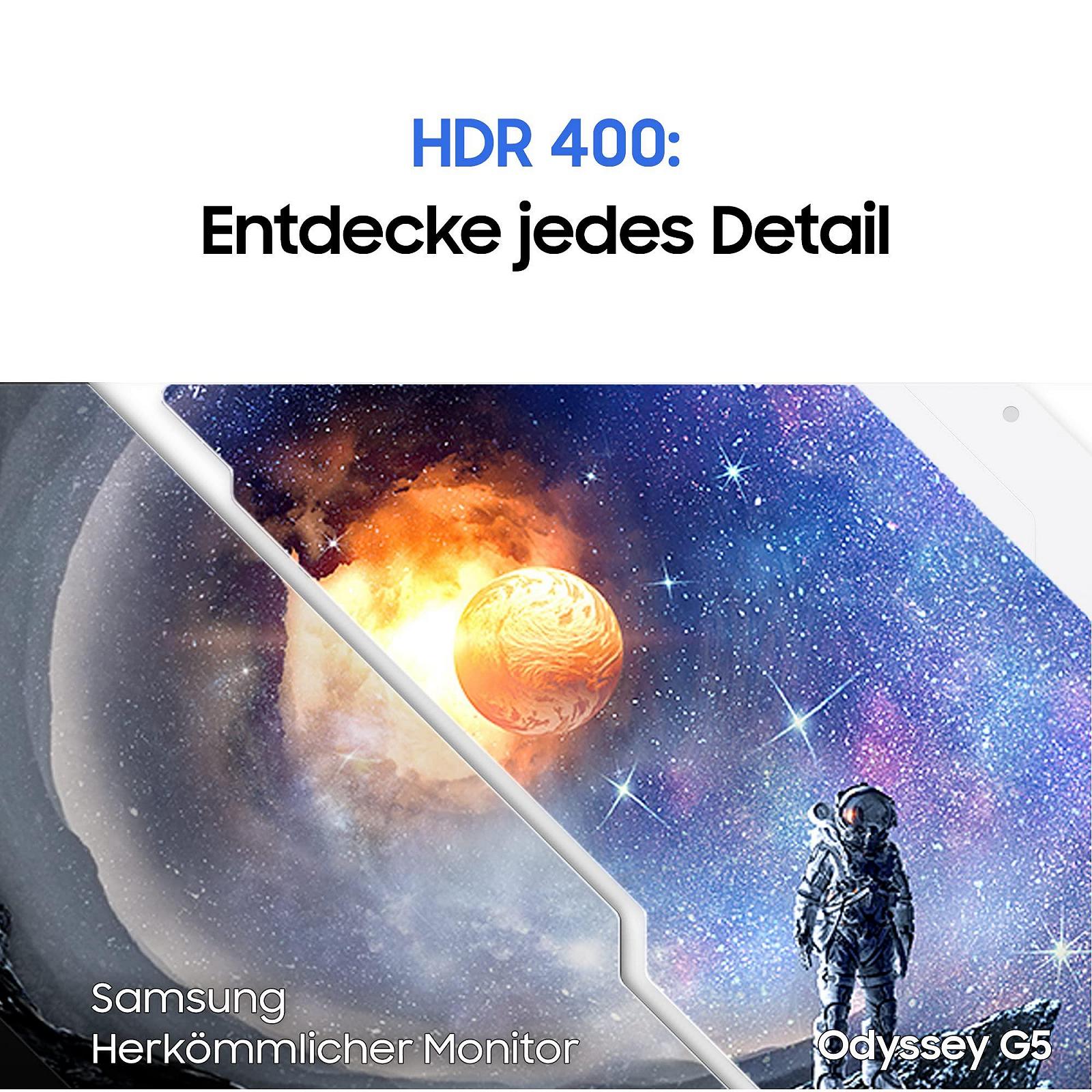 Монитор Samsung Odyssey G51C S27CG510EU 27 дюймов VA панель WQHD разрешение FreeSync Premium 1мс (MPRT) время отклика 165Гц частота обновления Черный, фото №5