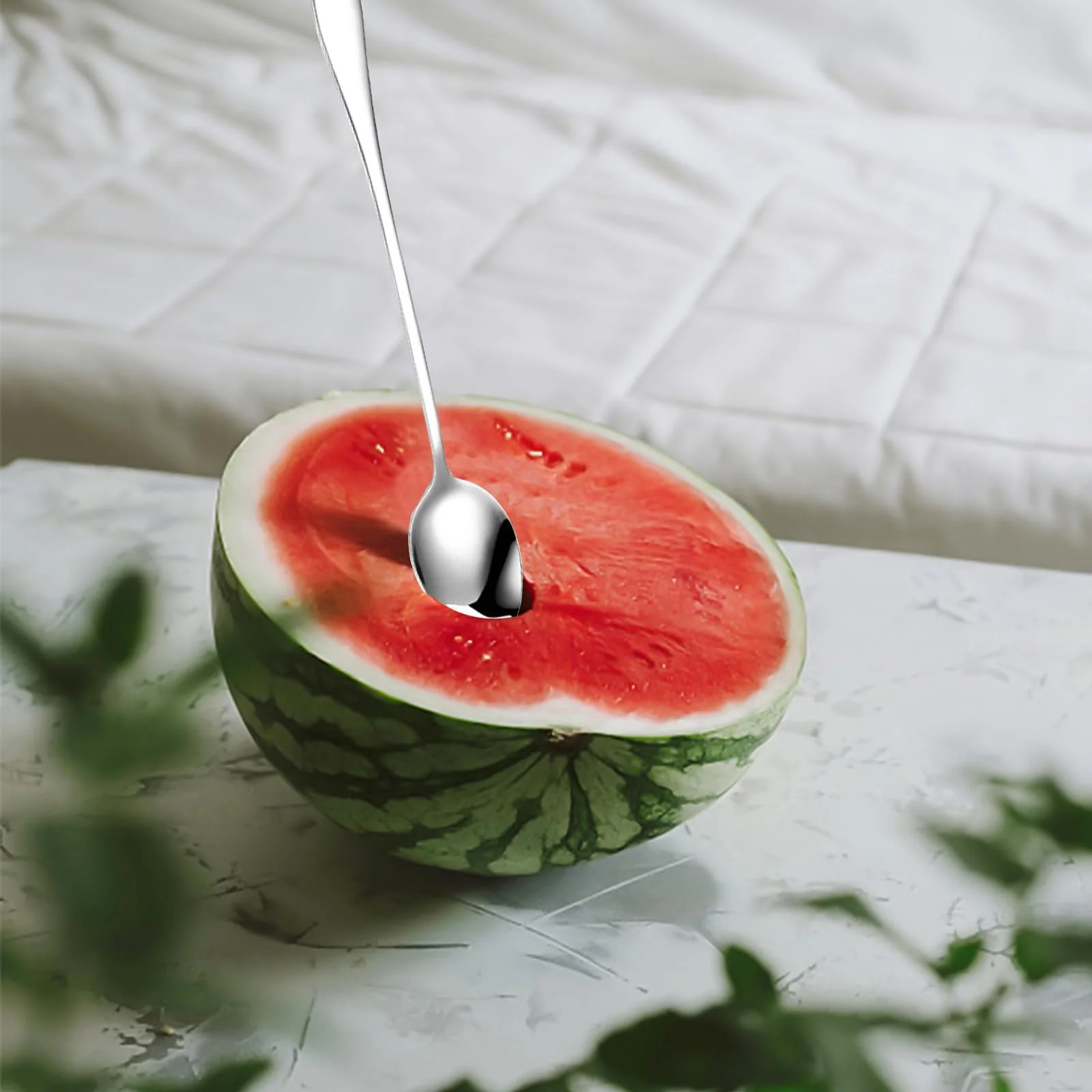 Ложка для лате макіато 6 шт., 19.5 см, з нержавіючої сталі, фото №5