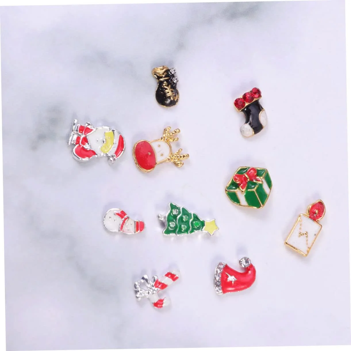 Украшения для ногтей Тип FRCOLOR Рождественский, снежинки, стразы для маникюра, фото №5