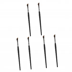 Пензлі Housoutil для брів, для макіяжу, для консилера, плоский, тонкий, для підводки, скошений, 6 шт. - Фото 1