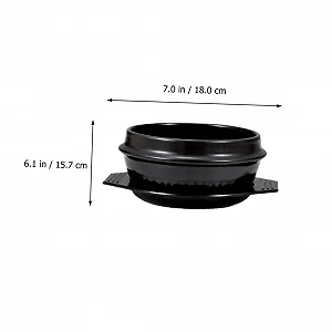 Горшок керамический для бибимбапа с подставкой термостойкий. synthetic.ua - Фото 1