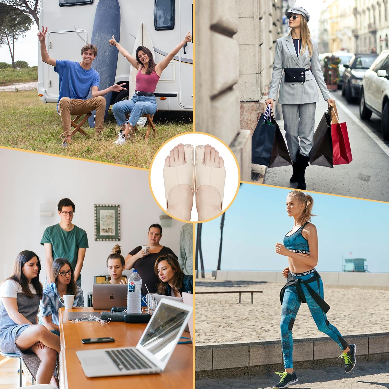 Шина для великого пальця стопи Hallux Valgus, розмір M, для правої ноги., фото №7 Шина для великого пальця стопи Hallux Valgus, розмір M, для правої ноги., фото №7