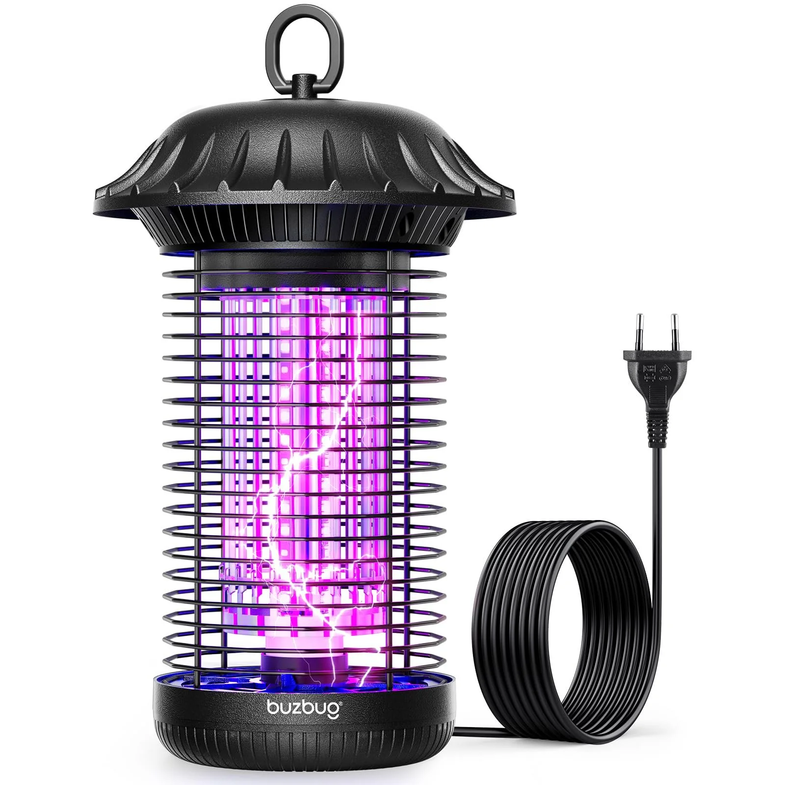 Електричний знищувач комах Buzbug LED MO008C кабель 1.8 м Dual Band охоплення 195 м², фото №1