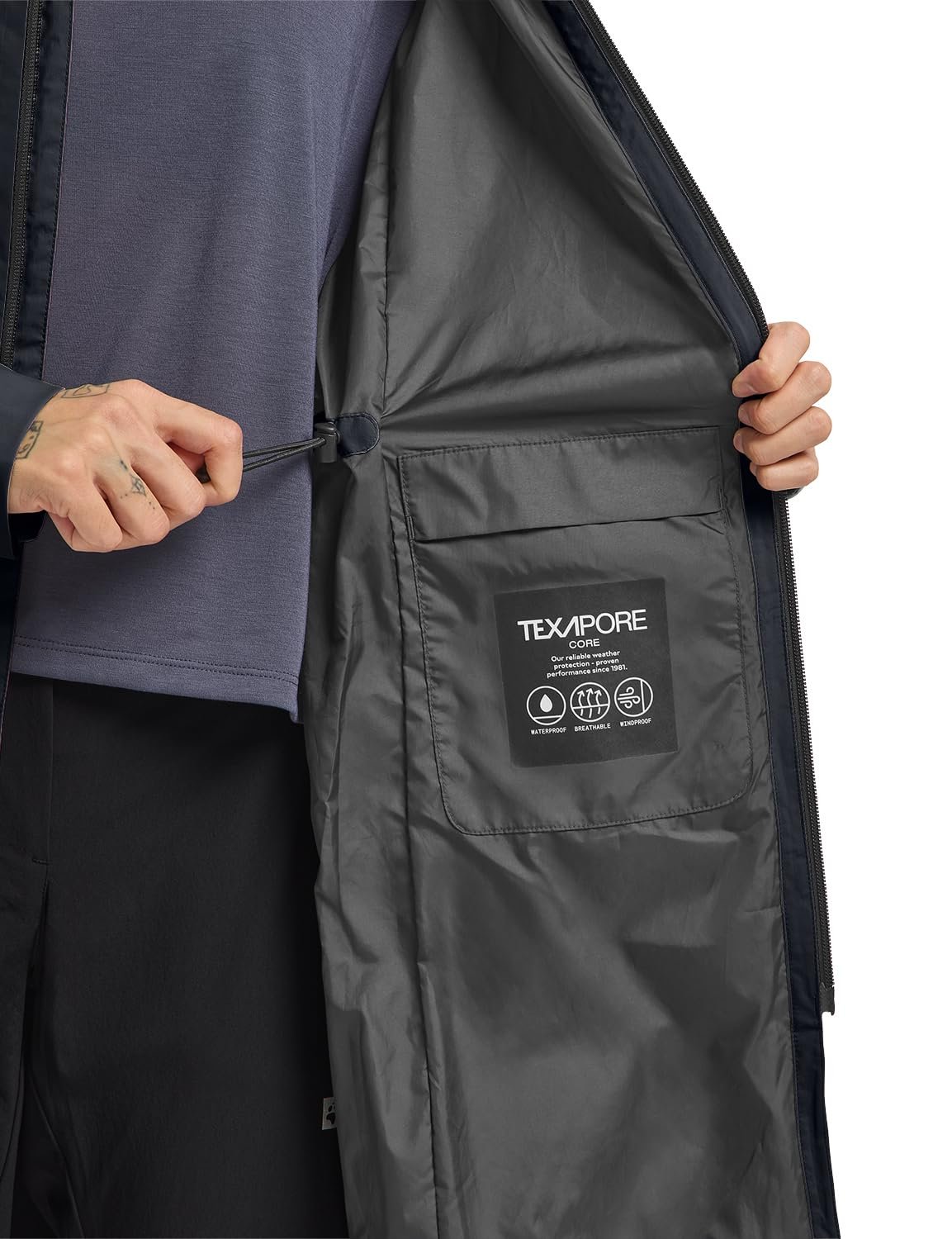 Пальто Jack Wolfskin Wellsee W Темно-синій M, фото №7