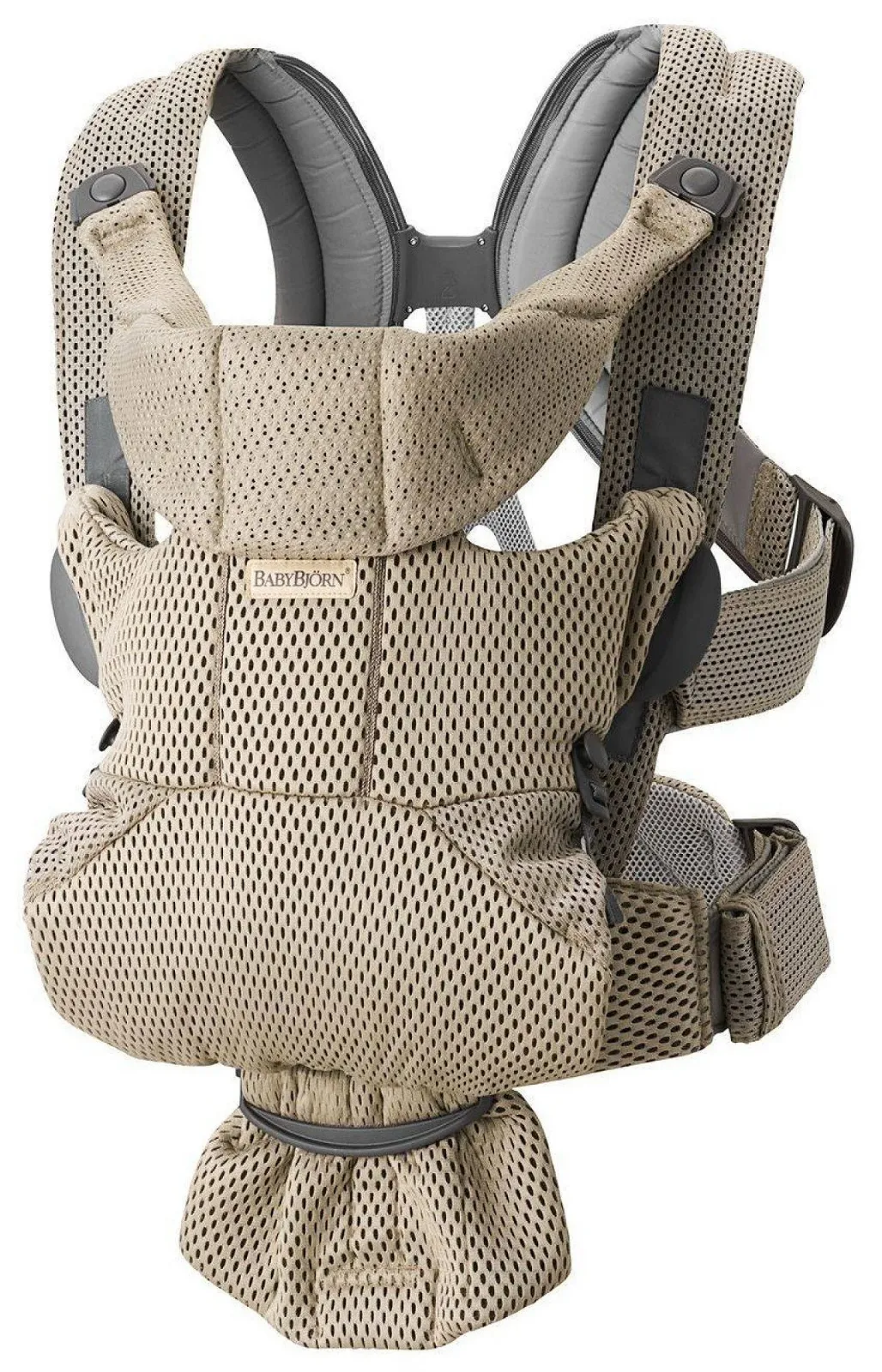 Рюкзак-переноска BabyBjörn Move сіро-бежевий, фото №1