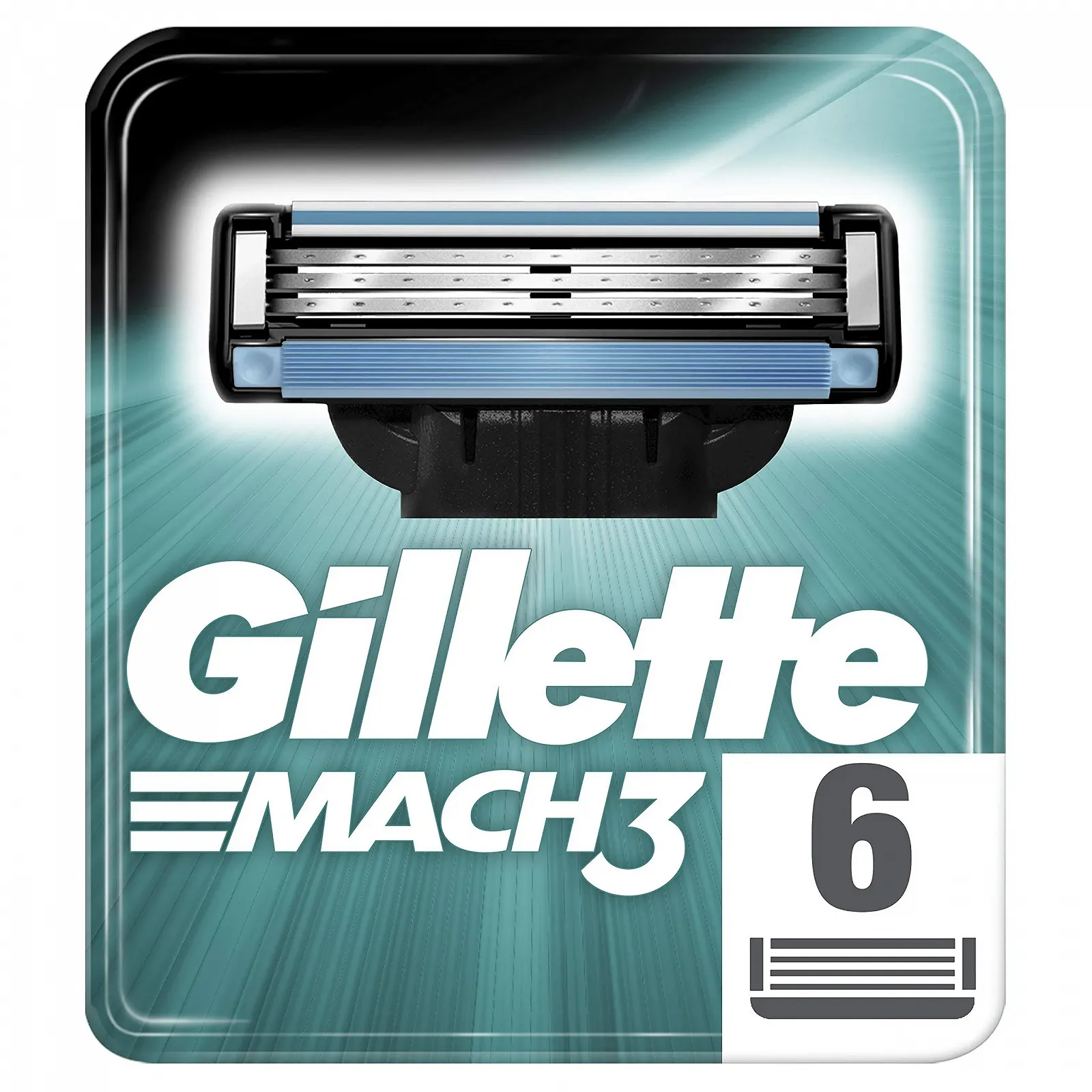 Сменные кассеты Gillette Mach 3 6 шт, фото №1