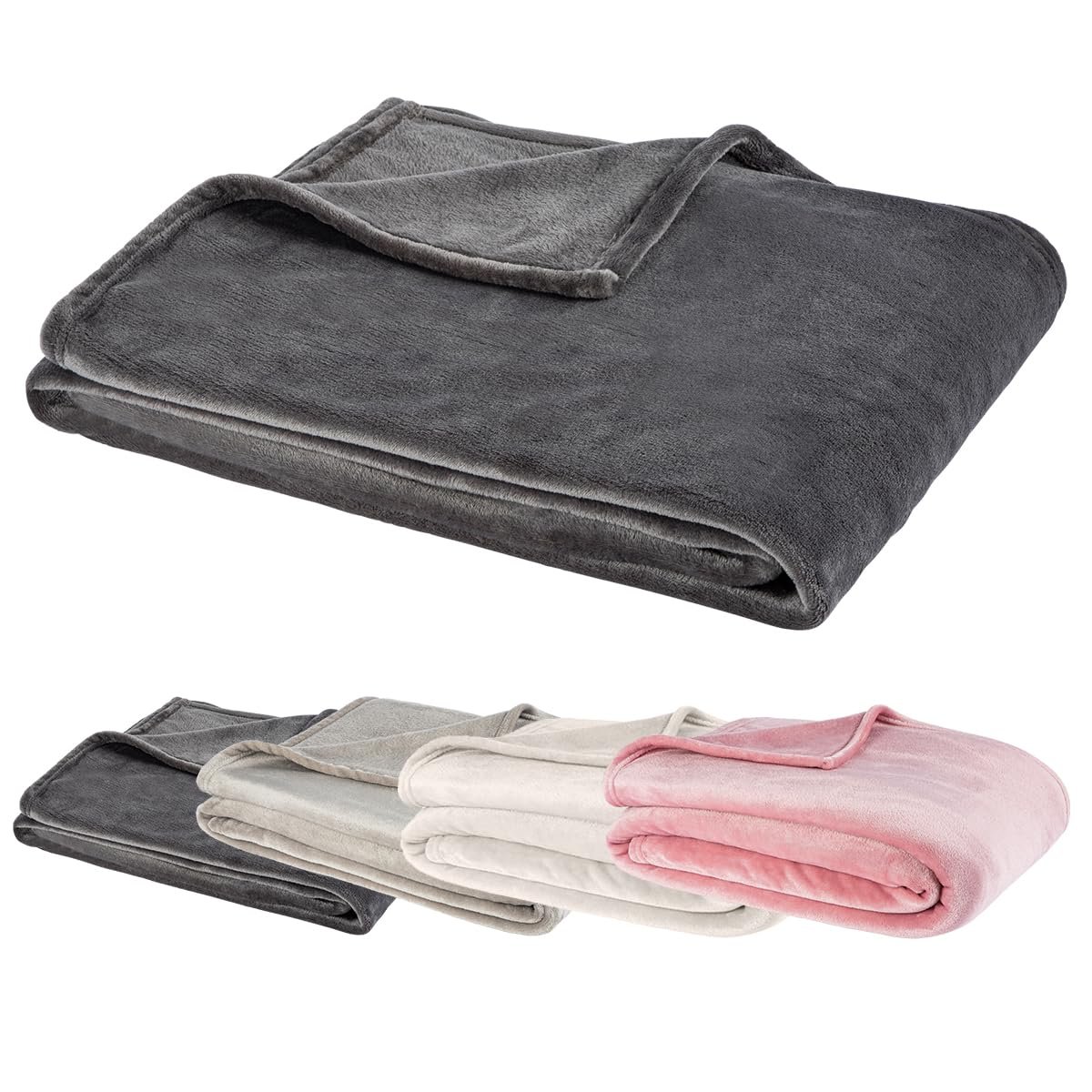 Покривало Visaggio Cashmere Touch, 180 x 220 см, флісова, Покривало для дивану, фото №1