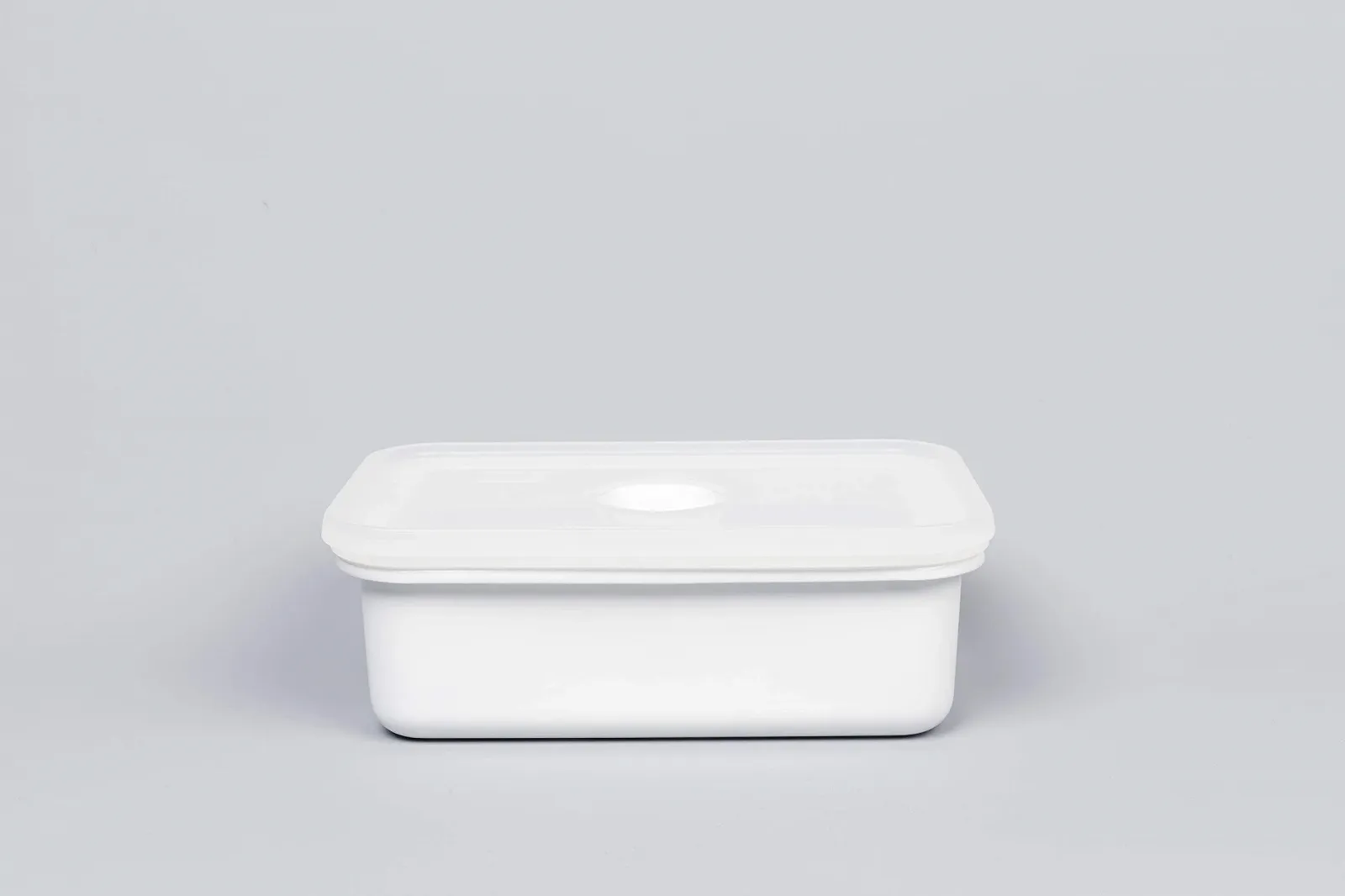 Форма для запекания 87006 эмалированная с арома-крышкой M 0,74 л 18x12x6 см Белая, фото №2