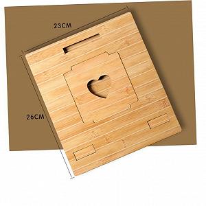 Подставка для ноутбука деревянная NOLITOY портативная легкая synthetic.ua - Фото 1