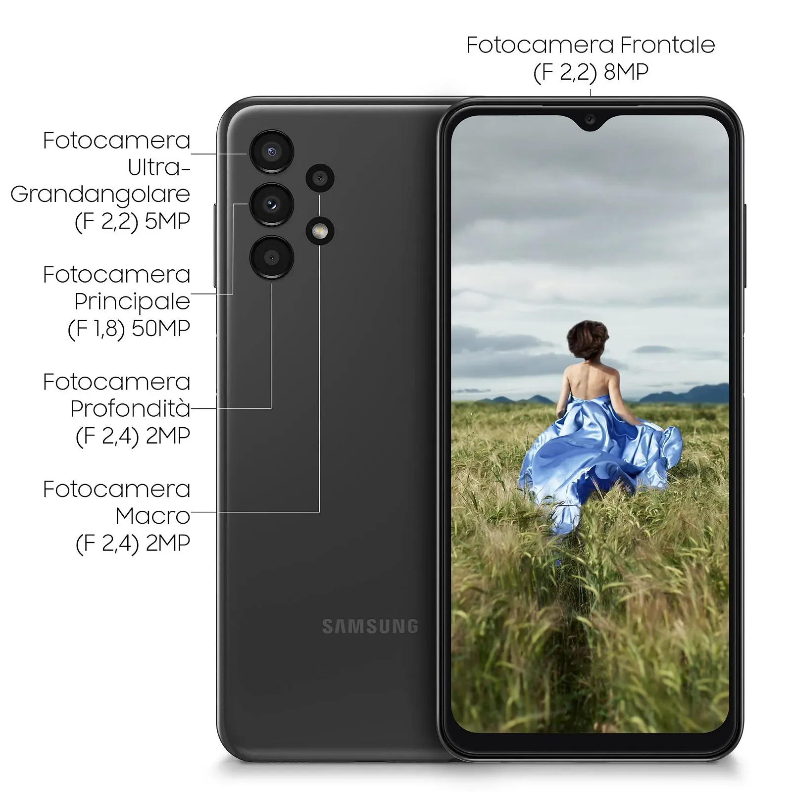 Смартфон Samsung Galaxy A13 SM-A137FZKUEUE 3/32GB Black, фото №4