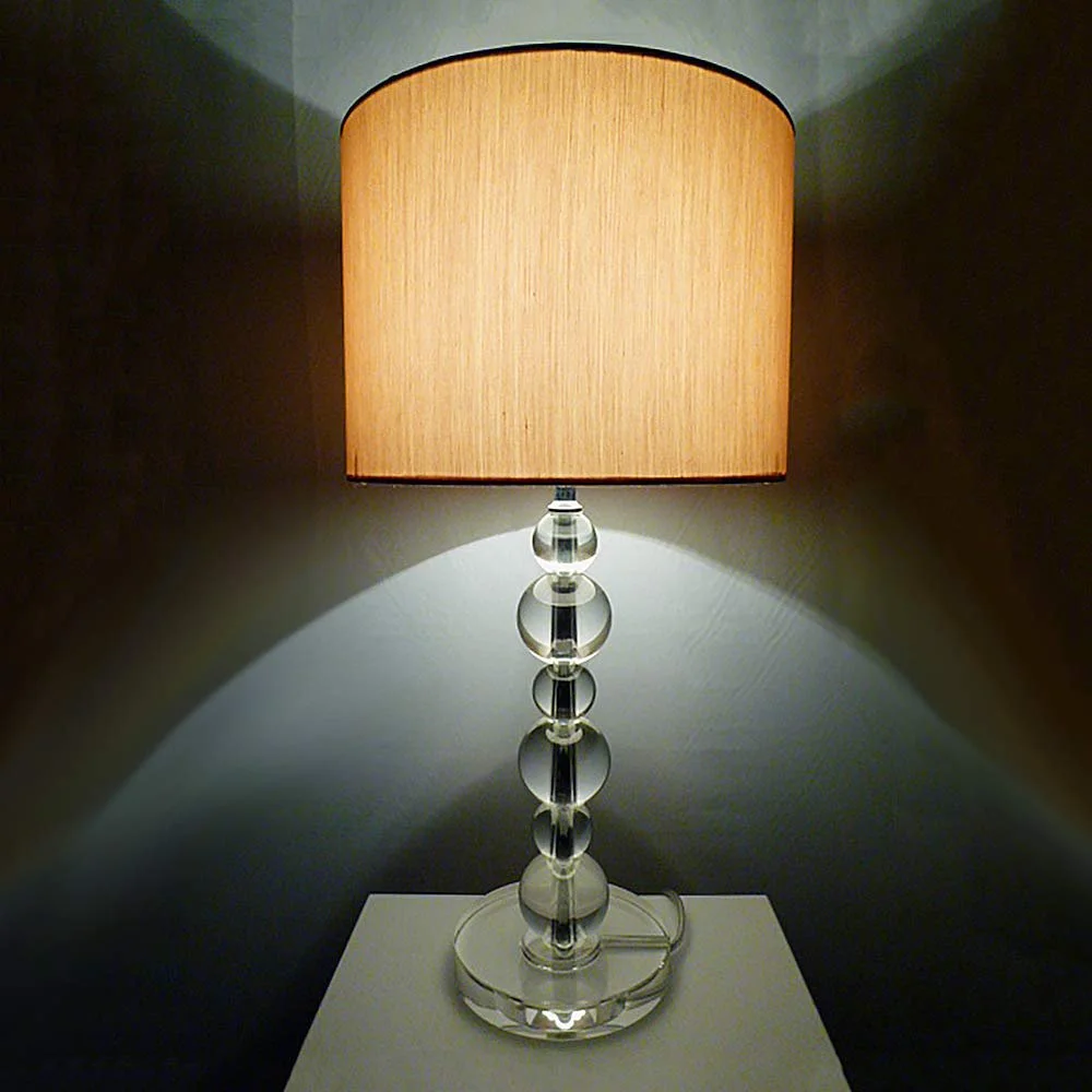 Настільна лампа Dapo VIRAG 49 см LED кришталева E27 6 W прозорий золотистий, фото №2