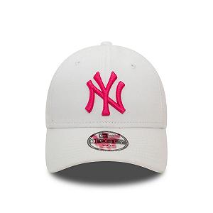 Кепка New Era 9Forty New York Yankees детская White/Pink synthetic.ua - Фото 1