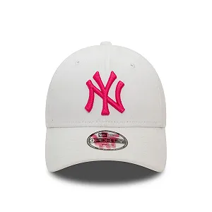 Кепка New Era 9Forty New York Yankees детская White/Pink synthetic.ua - Фото 1