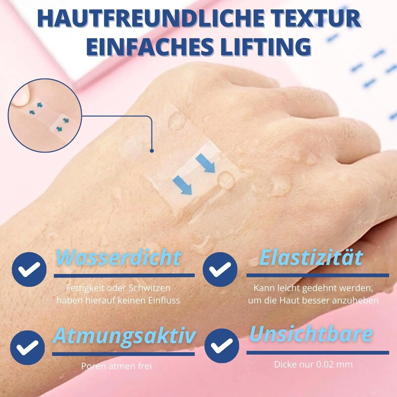 Набір стрічок для підтяжки обличчя, 120 шт., невидима стрічка від зморшок для V-подібного обличчя, фото №3 Набір стрічок для підтяжки обличчя, 120 шт., невидима стрічка від зморшок для V-подібного обличчя, фото №3