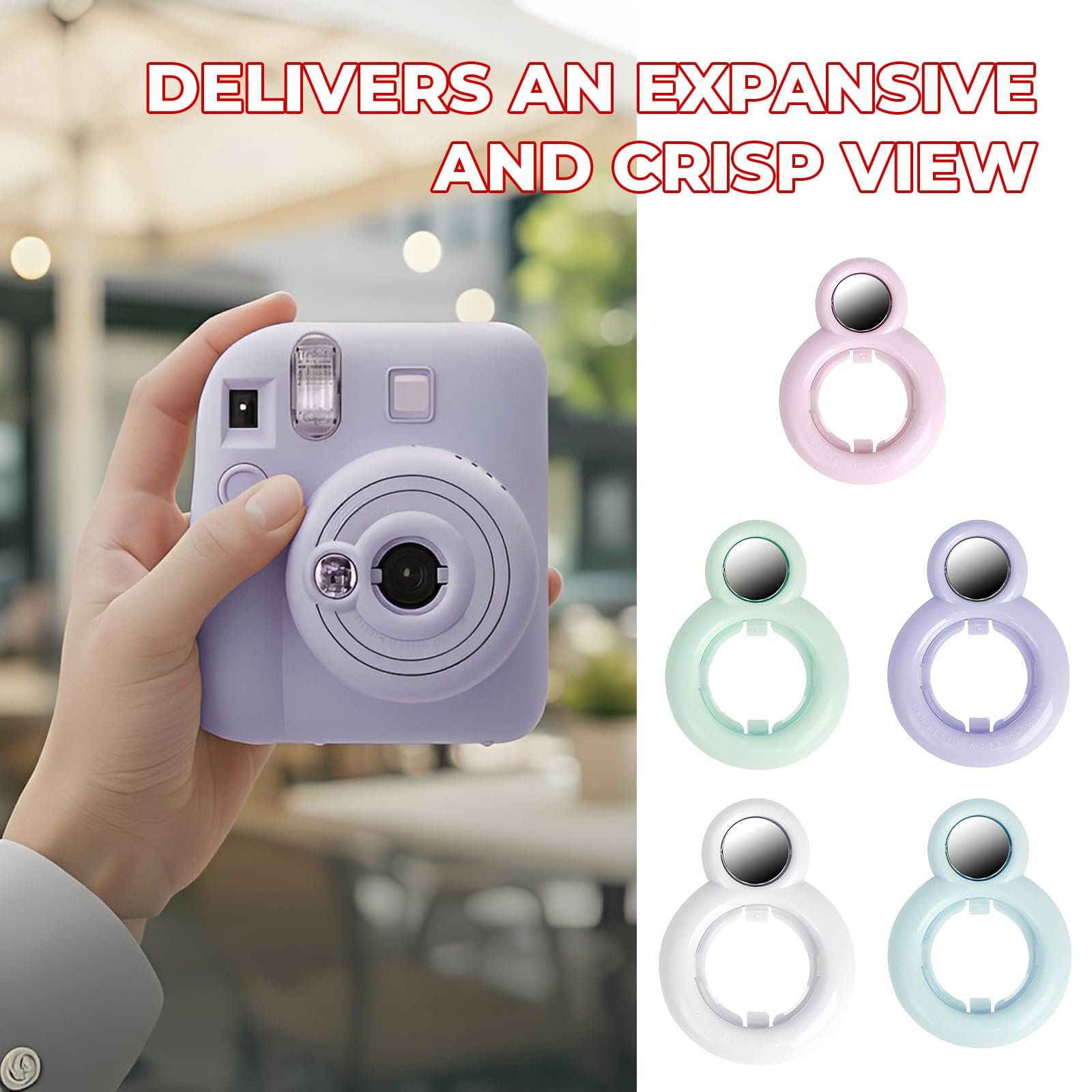 Зеркало для селфи для Fujifilm Instax Mini 12 Lightweight Purple, фото №6