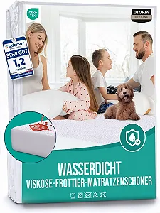 Наматрацник Utopia Bedding 90 x 200 x 30 см Водонепроникний, Віскоза, Oeko-Tex Certified, Чохол на матрац, дихаючий, з еластичною гумкою по всьому периметру - Фото 1