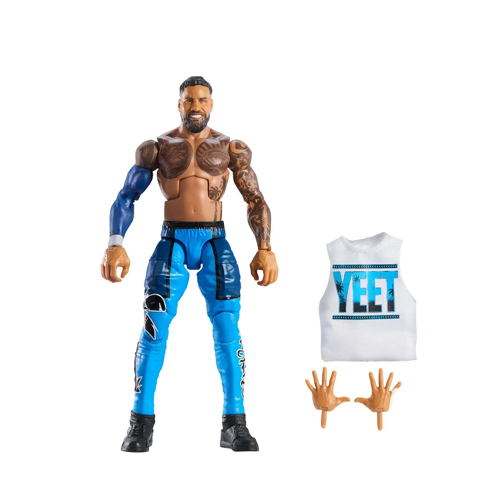 Фігурка Mattel WWE Elite Series #114 Jey Uso 15 см рухома різнокольорова JCH93, фото №1