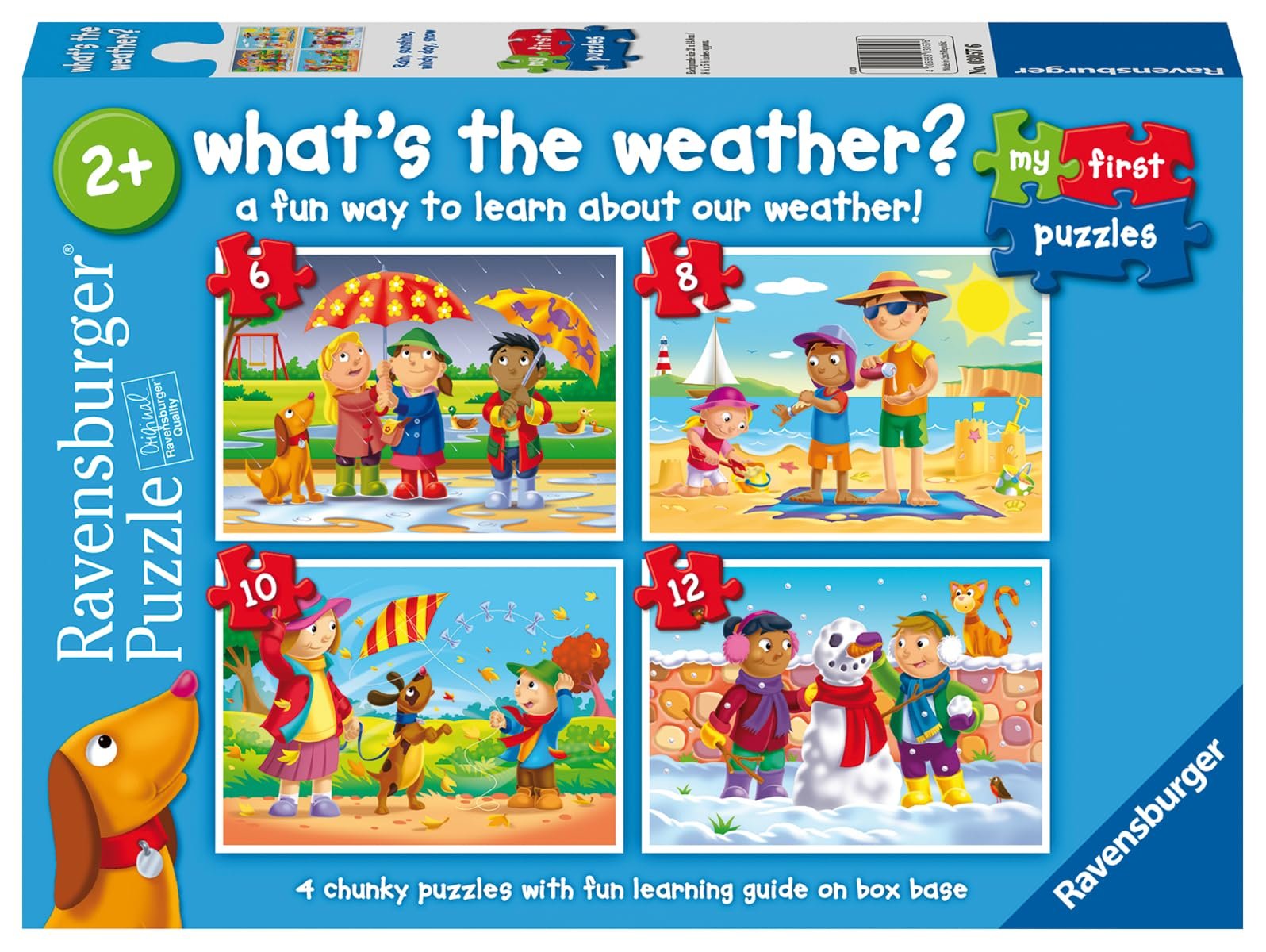 Набір пазлів Ravensburger My First Puzzles What's The Weather 2, 3, 4 та 5 деталей, фото №1