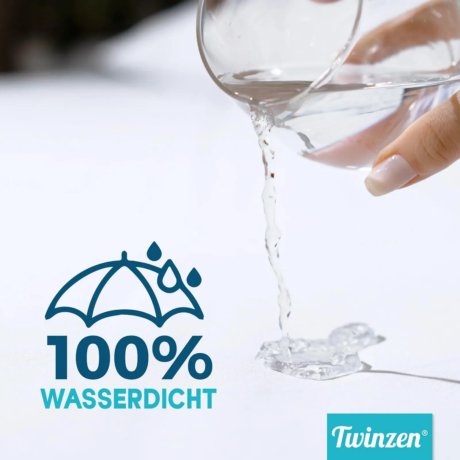 Наматрацник Twinzen 70 x 140 см Водонепроникний та дихаючий, фото №2