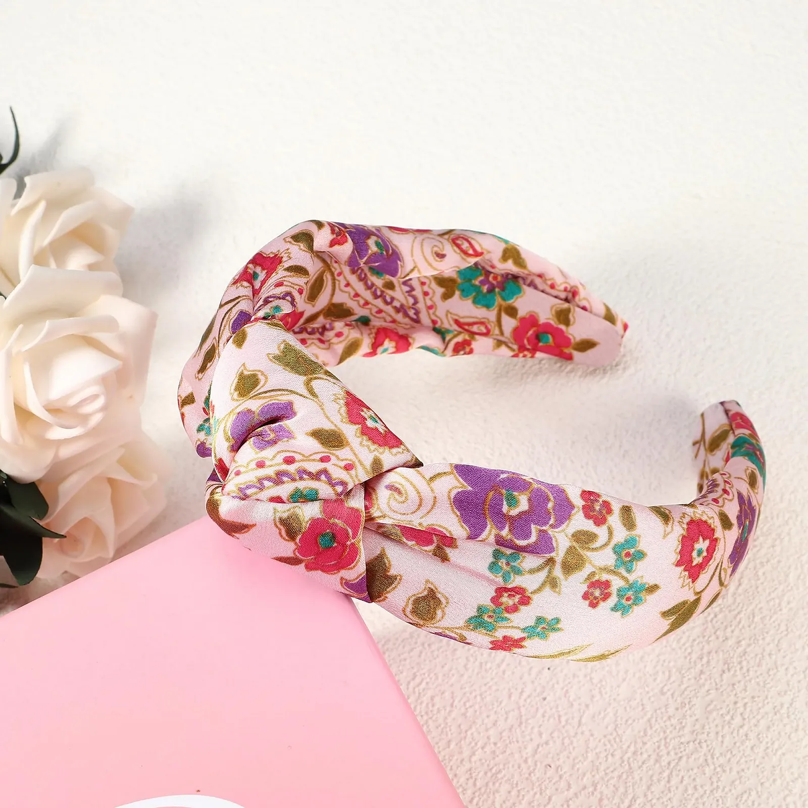 Обруч для волосся з квітковим візерунком VOCOSTE, фото №6