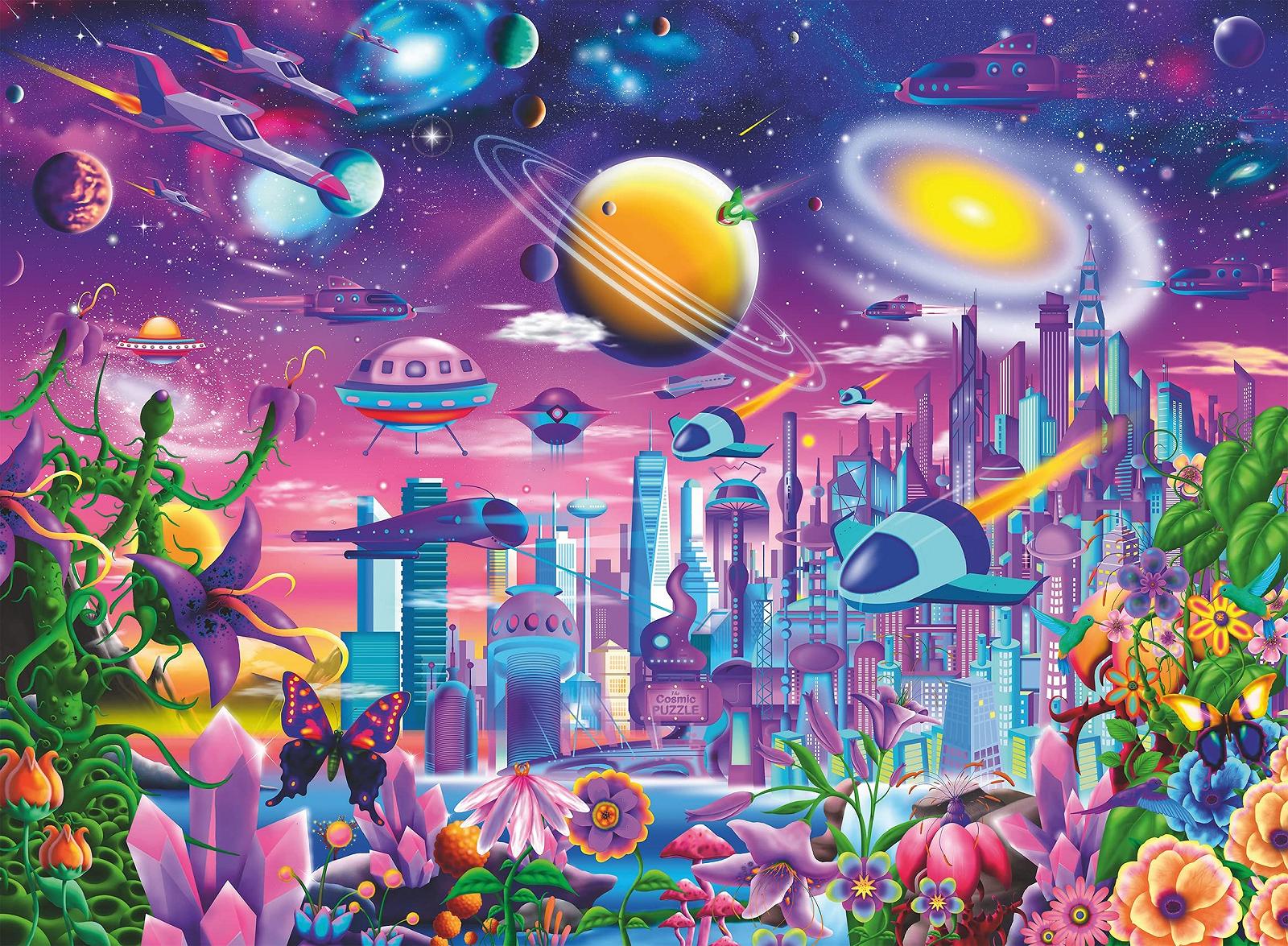 Пазл Ravensburger Children's Puzzle 13291 Cosmic City 200 елементів, фото №2