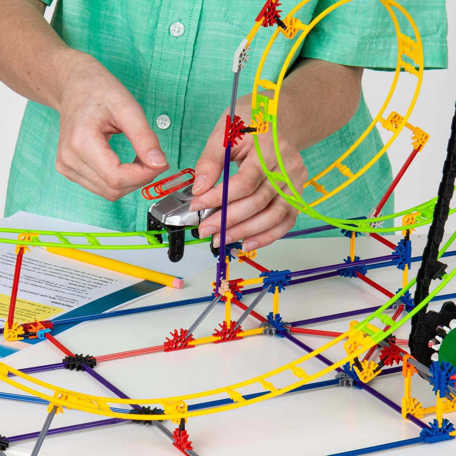 Набор американских горок K'NEX Education / 546 деталей / Возраст 8+, фото №6 Набор американских горок K'NEX Education / 546 деталей / Возраст 8+, фото №6