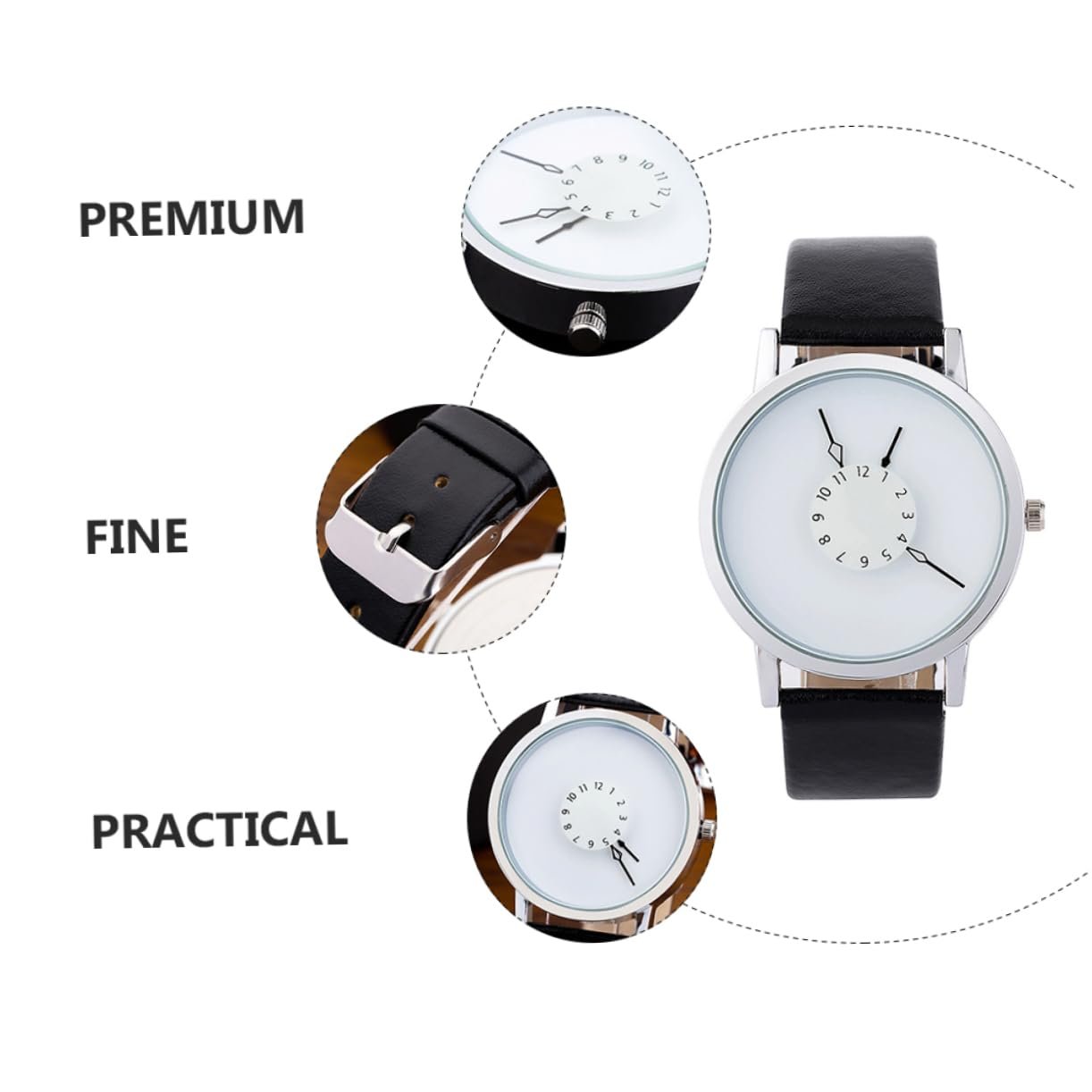 Годинник Healvian Quarzuhren Водостійкий корпус, фото №6 Годинник Healvian Quarzuhren Водостійкий корпус, фото №6