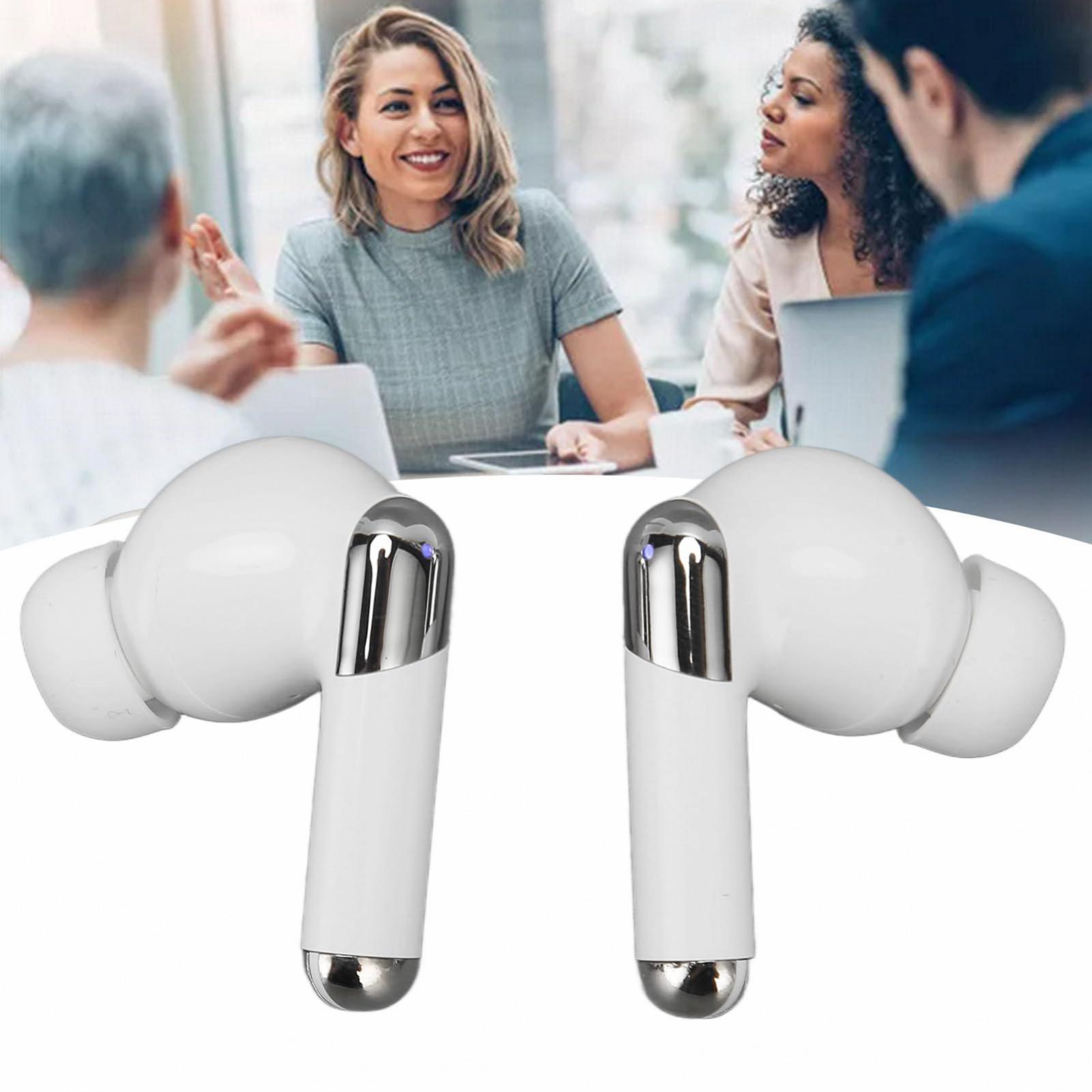 Навушники-перекладачі Bluetooth 5.3, 144 мови, шумозаглушення, бездротові, розумні, білі, фото №3