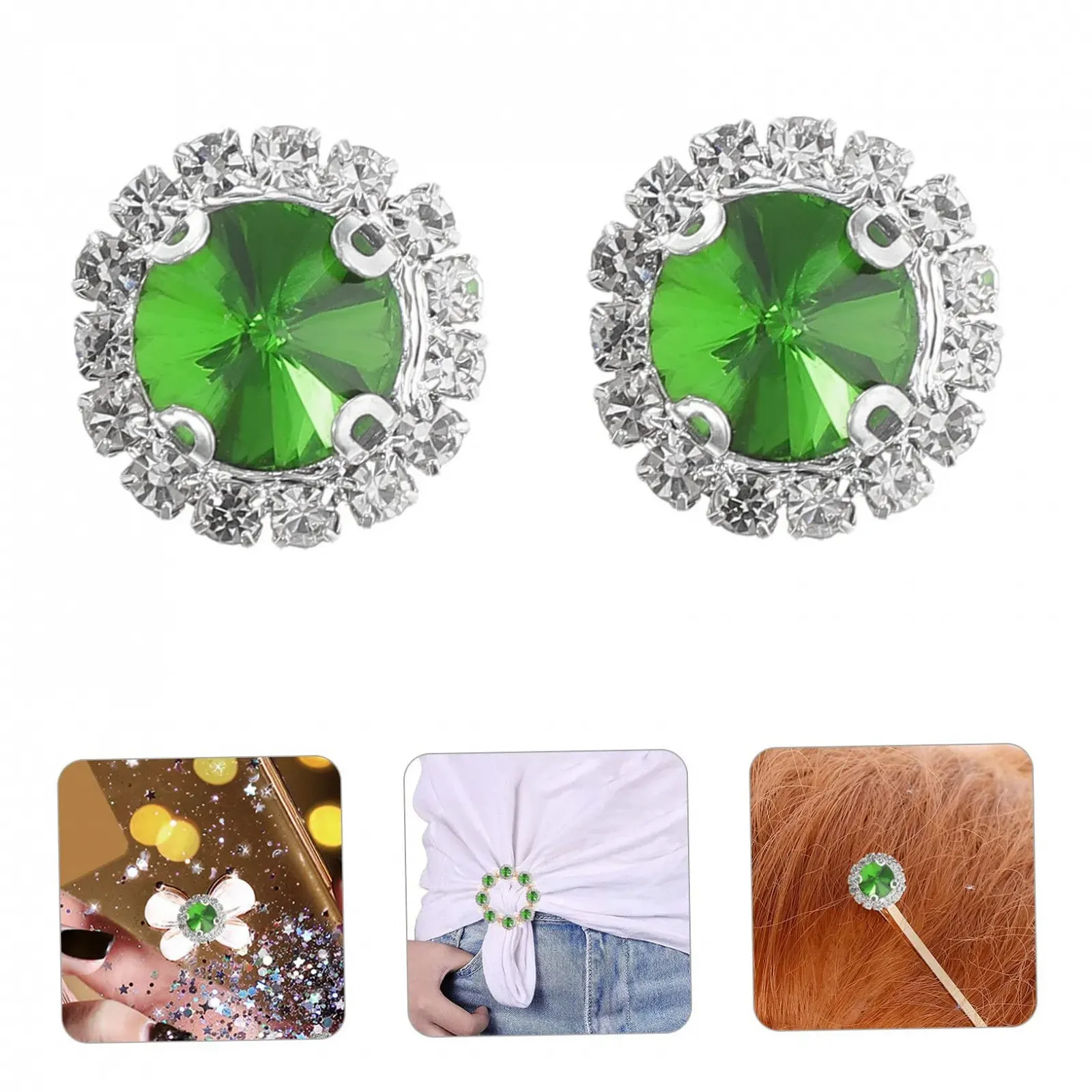 Елегантні Стрази STOBOK 20 штук Плоскі Кристали для Весільних Декоративних Проектів, фото №4