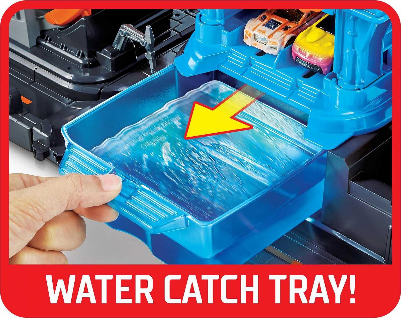 Автотрек Hot Wheels City HBY96 Ultimate Car Wash з резервуарами для води та автомобілем зі зміною кольору, фото №5