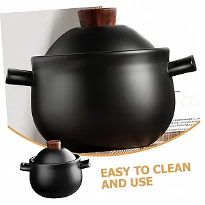 Кастрюля-жаровня Garneck керамическая антипригарная с крышкой 3.6 л synthetic.ua - Фото 1