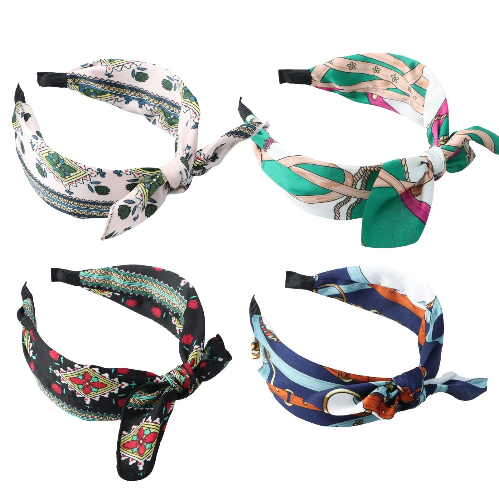 Набір обручів на голову для жінок, 4 шт., фото №8