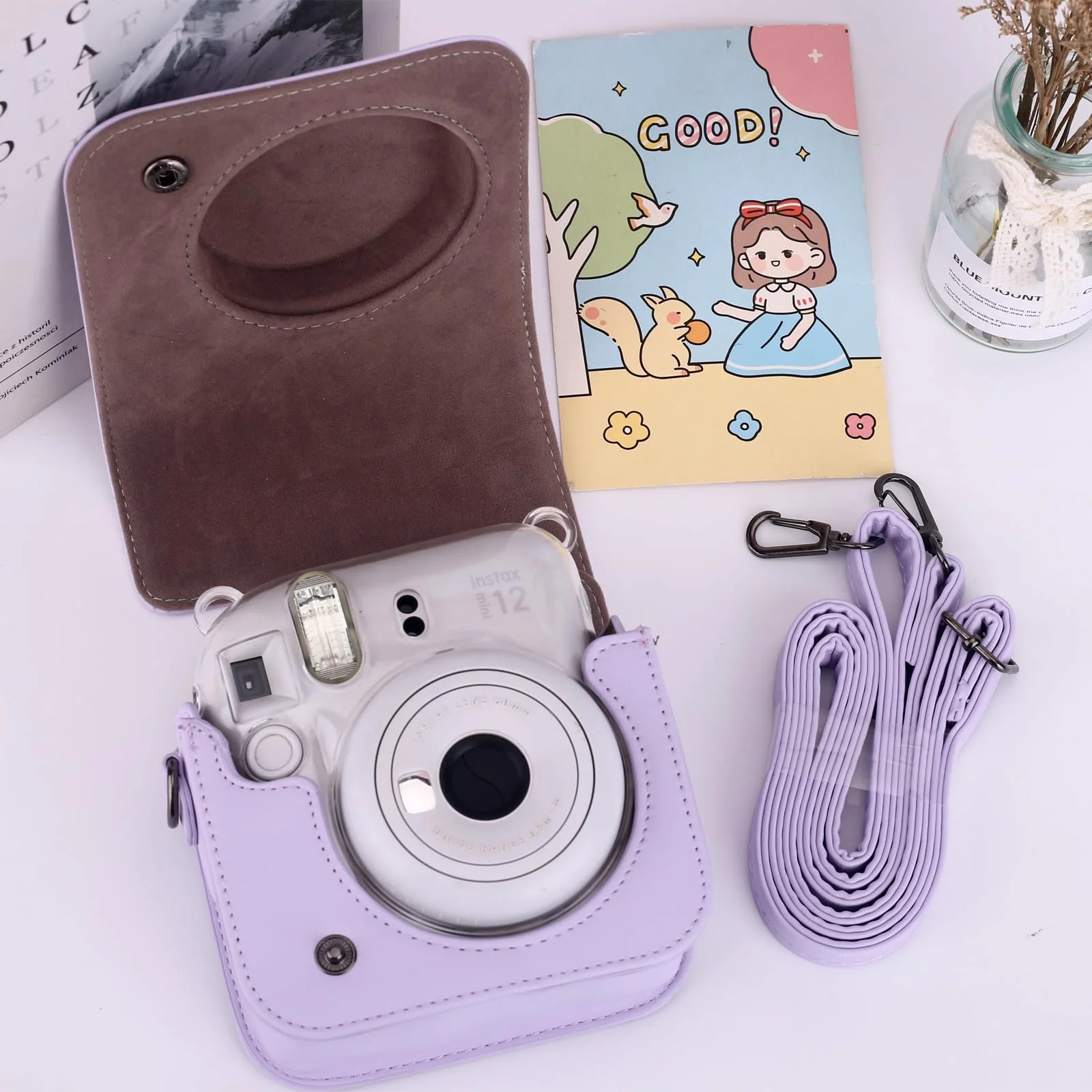 Чохол для камери Frankmate Fujifilm Instax Mini 12 Lilac Purple, фото №6