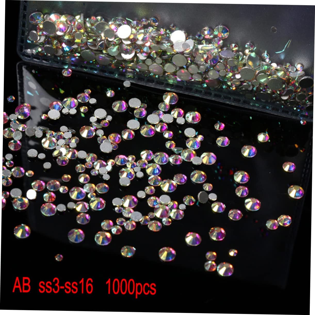 Стразы Скло FOMIYES 2880 штук Синий и разноцветный, фото №3