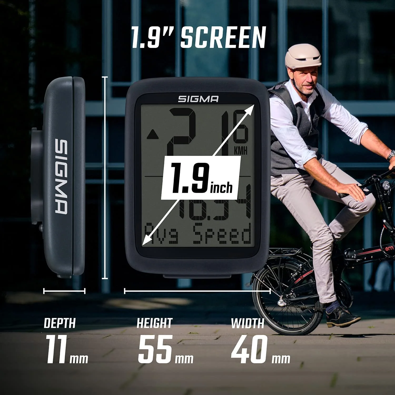 Велокомпьютер SIGMA SPORT BC 8.0 Беспроводной 1.9 дюйма Черный, фото №5