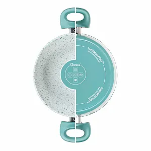 Каструля Genius Cerafit Revolution 26 см, 2 предмети, керамічне антипригарне покриття, скляна кришка - Фото 1