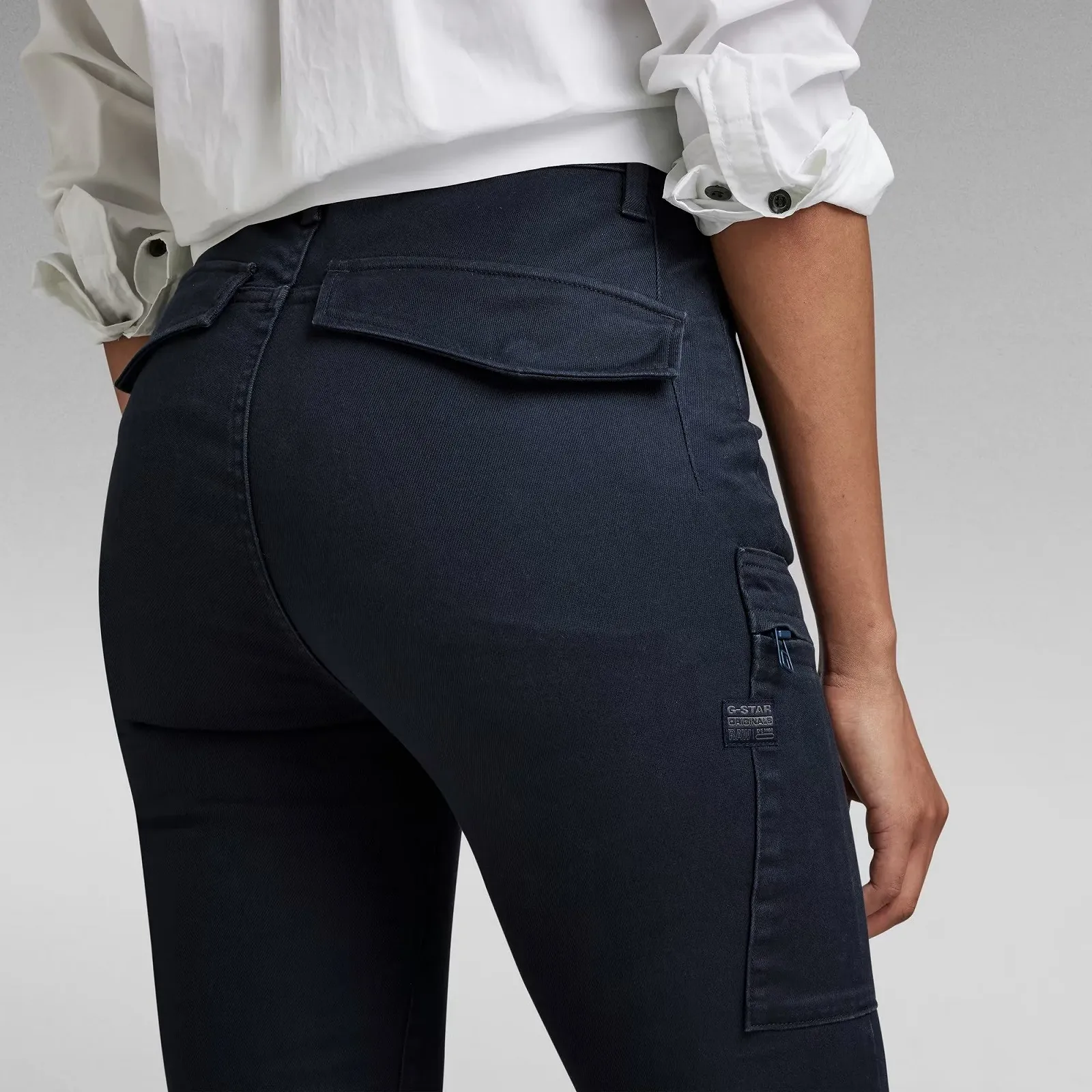 Женские штаны карго G-Star RAW Skinny Cargo Синий - 27, фото №3