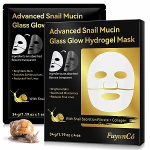 Маска для лица Advanced Snail Mucin Glass Glow, коллагеновая маска ночная, маска для стеклянной кожи, маска с муцином улитки для глубокого увлажнения и сияющего цвета лица, корейский уход за кожей - Фото 1