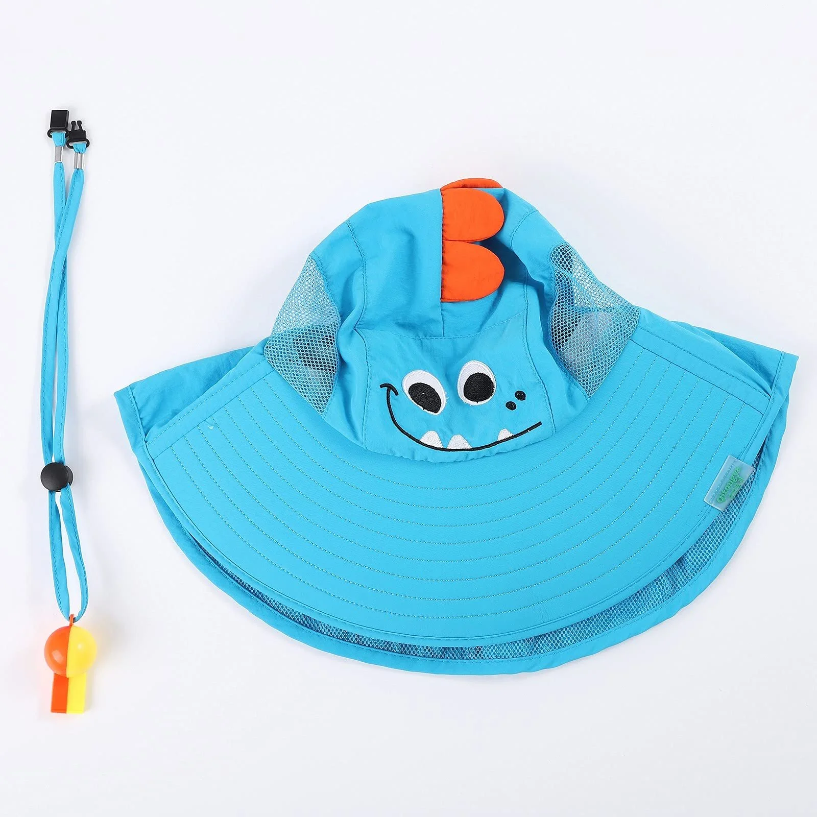 Панама детская регулируемая с широкими полями UPF 50+ мультяшный принт пляжная летняя, фото №4