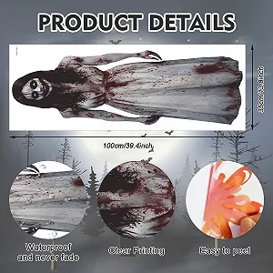 Наклейка на стіну HPNIUB Ghost Woman 35 x 100 см synthetic.ua - Фото 1