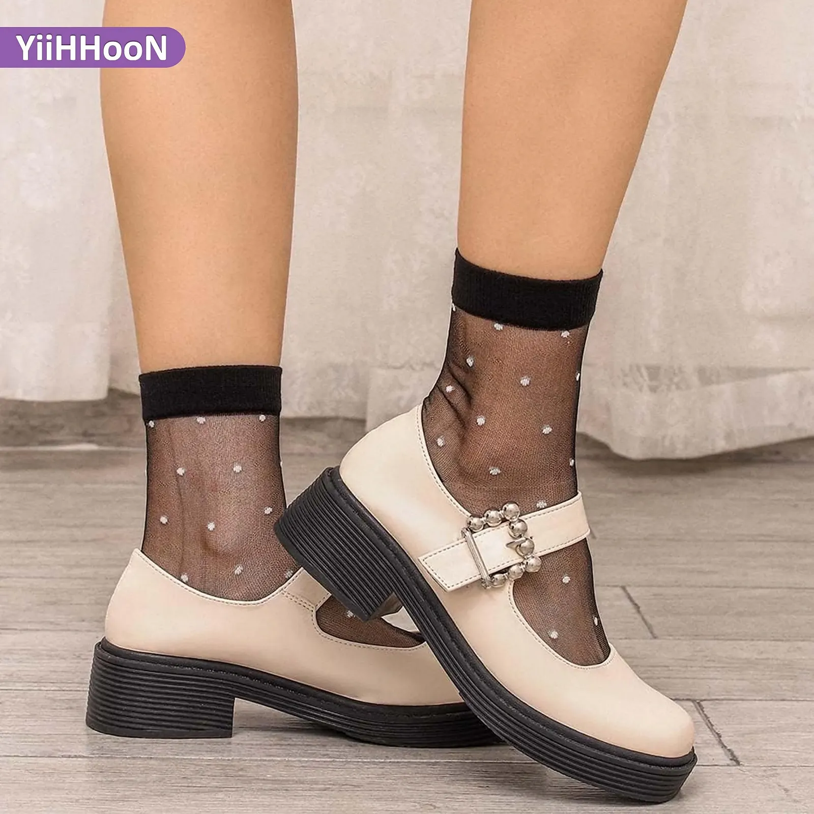 Жіночі прозорі шкарпетки Універсальний розмір, фото №5 Жіночі прозорі шкарпетки Універсальний розмір, фото №5