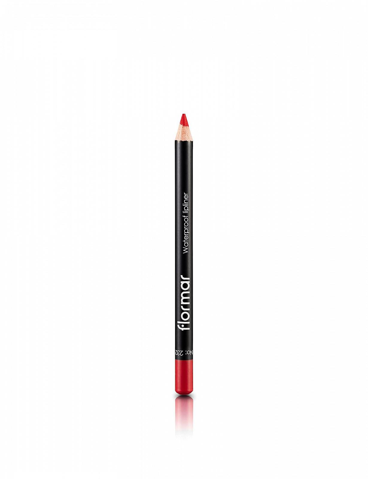 Олівець для губ Flormar Водостійкий 232 Passionate Red, фото №1