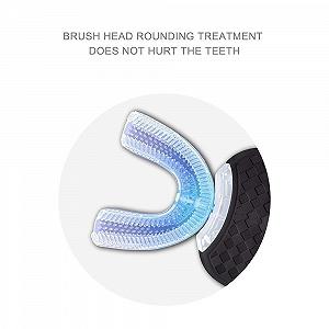 Електрична зубна щітка Automatic Ultrasonic 360° для дорослих 45-секундний таймер Чорна synthetic.ua - Фото 1