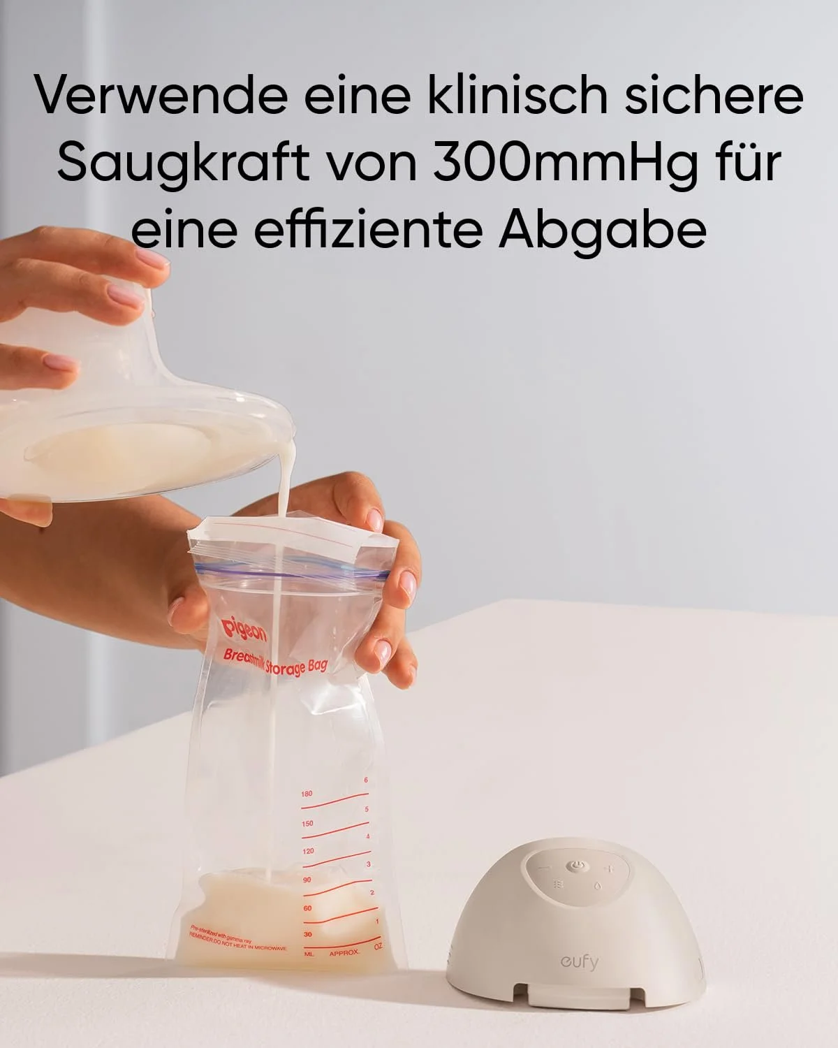 Молоковідсмоктувач Eufy Security Portable Breast Pump E10 Електричний з керуванням через додаток Регульований Smart Rhythm 17-24 мм, фото №3 Молоковідсмоктувач Eufy Security Portable Breast Pump E10 Електричний з керуванням через додаток Регульований Smart Rhythm 17-24 мм, фото №3