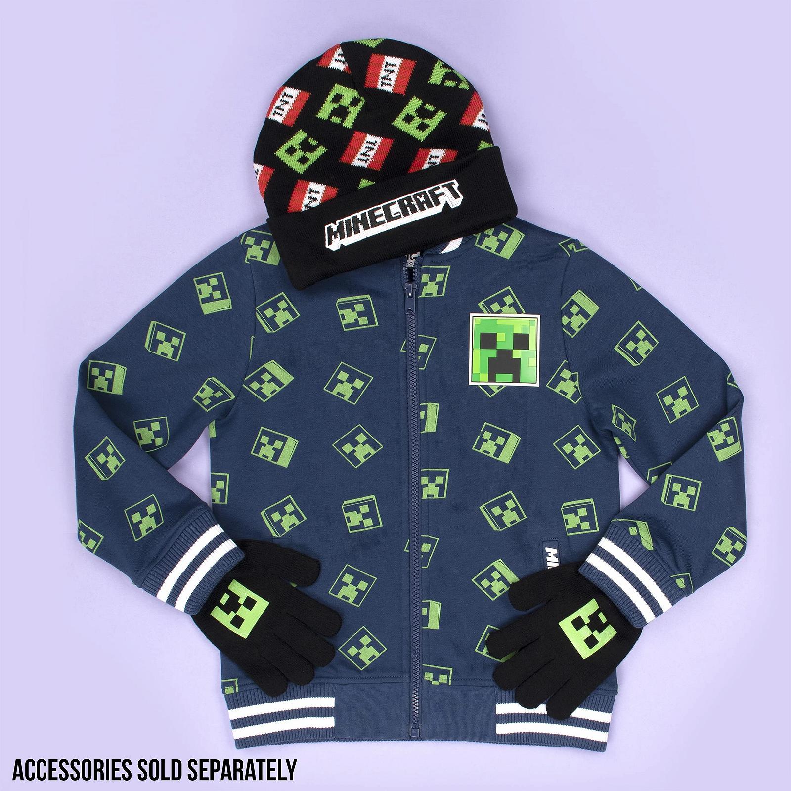 Дитяча толстовка Minecraft на блискавці, бейсбольна куртка/світшот на блискавці, фото №6