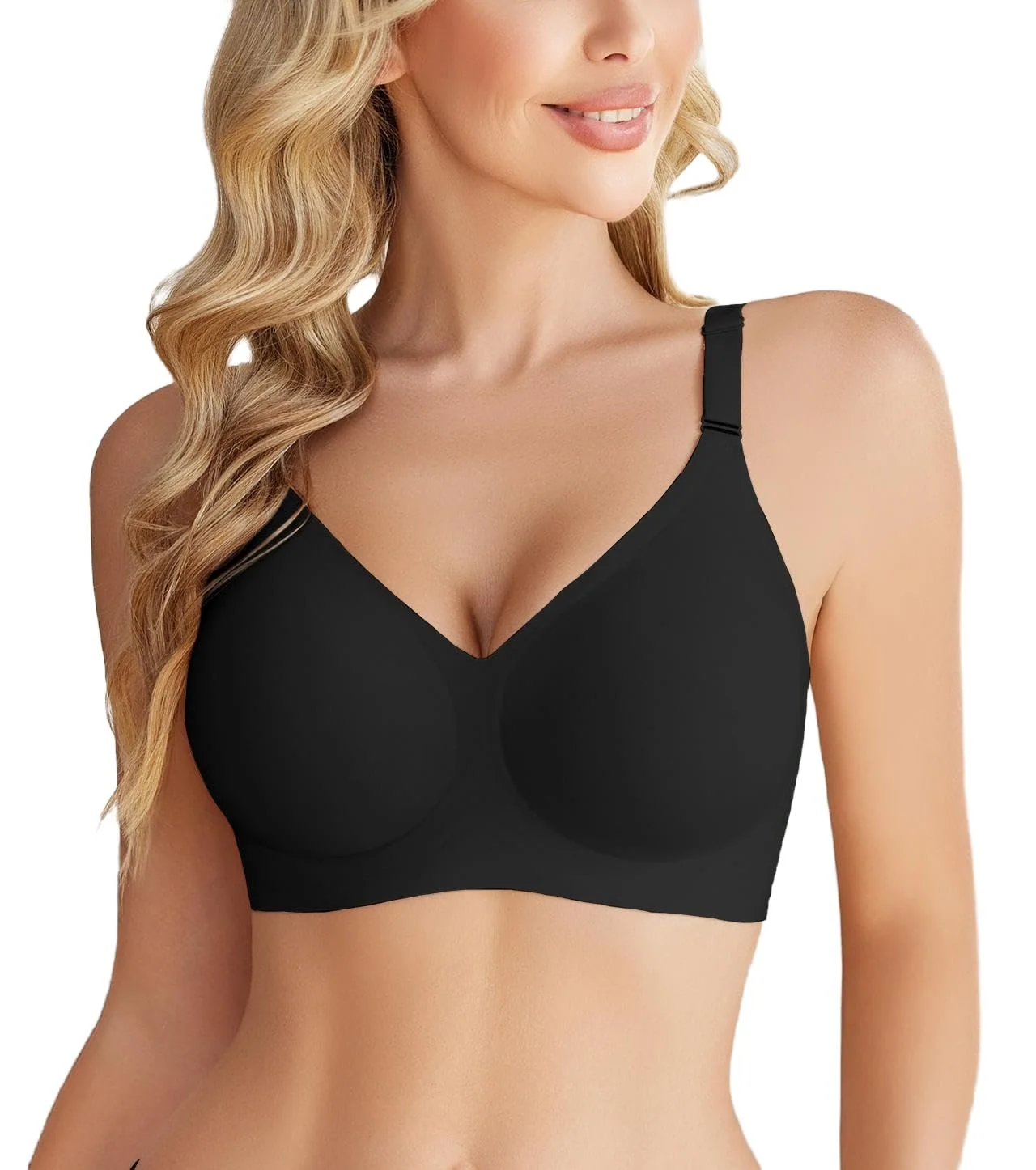 Бесшовный бюстгальтер Avidlove Non-Wired Push-Up Soft Padded V-Neck Bralette, фото №1