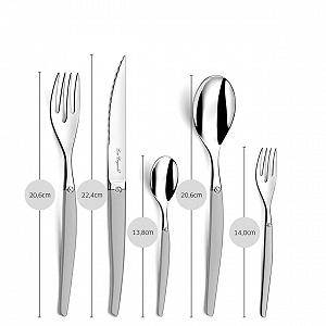 Набір столових приборів LOU LAGUIOLE JET на 6 персон, 30 предметів, сріблястий ціна на synthetic.ua - Фото 1 Набір столових приборів LOU LAGUIOLE JET на 6 персон, 30 предметів, сріблястий synthetic.ua - Фото 1