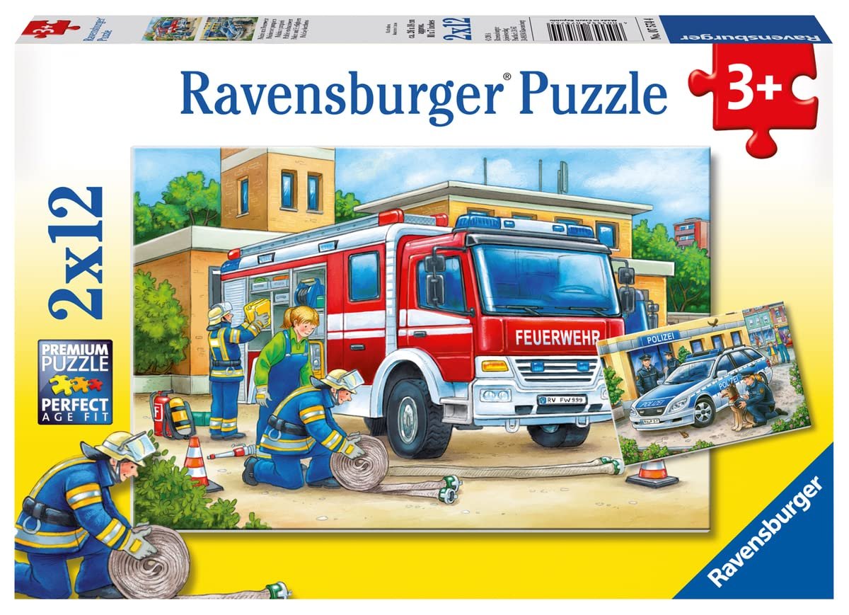 Пазлы Ravensburger 2 x 12 элементов Рамочный, фото №1 Пазлы Ravensburger 2 x 12 элементов Рамочный, фото №1
