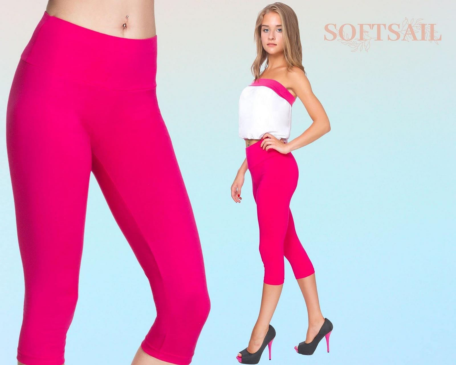 Шорты 3/4 SOFTSAIL Capri Женские Спортивные Хлопковые с Высокой Талией, фото №6